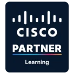 logo Cisco Learning Partner fond noir