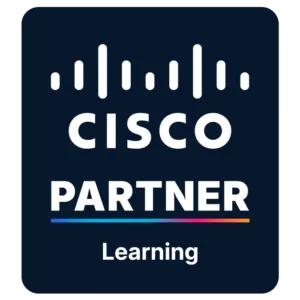 logo Cisco Learning Partner fond noir