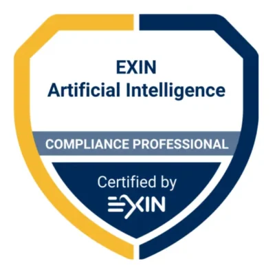 Badge de certification EXIN Artificial Intelligence Compliance Professional