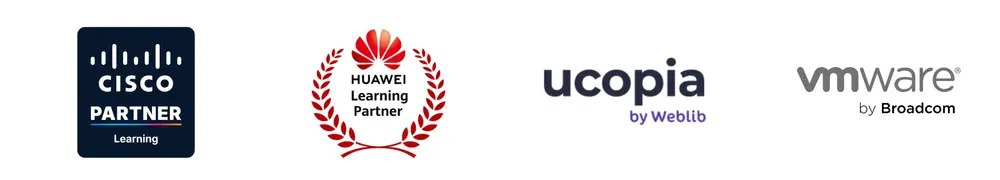 partenaire formation Cisco, Huawei, Ucopia by weblib et VMware by Broadcom