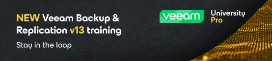 La v13 de la formation Veeam VMCE arrive