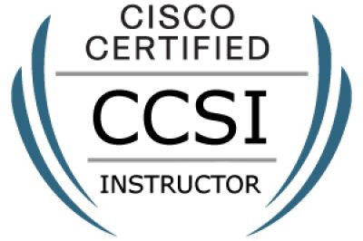 Logo Cisco CCSI - instructeur habilité à délivrer la formation officielle Cisco