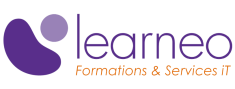 Logo Learneo couleurs, centre de formation en informatiques et services IT