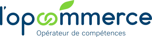 Logo Opcommerce, opérateur de compétences des entreprises du commerce