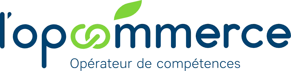 Logo Opcommerce, opérateur de compétences des entreprises du commerce